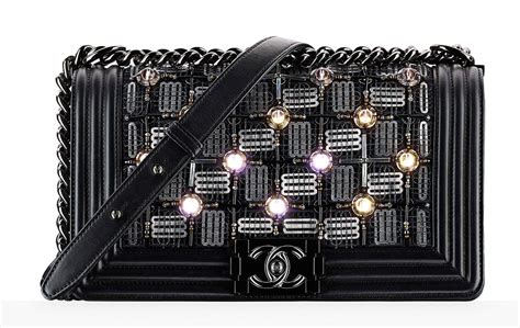 chanel light up boy bag